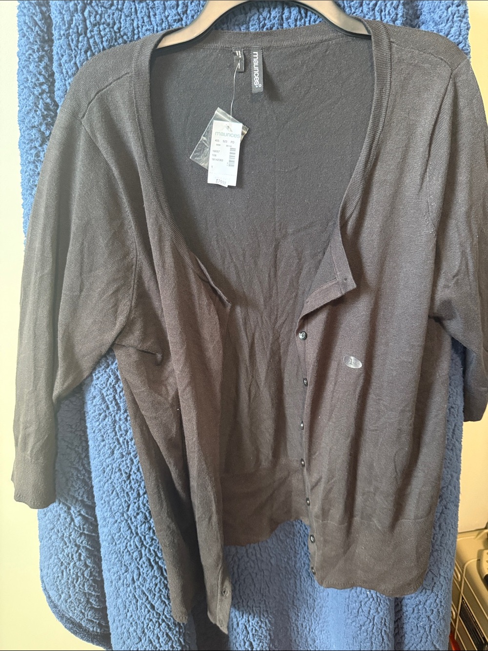 Maurices black button-up cardigan
